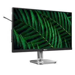 Philips 27B2G5601 - Monitor Quad HD da 27 pollici, regolabile in altezza, altoparlanti, adattatore Sync (2560 x 1440, 100 Hz, 2 x HDMI 1.4, 1 x DisplayPort 1.2, USB-C (100 W PD), Hub USB, RJ45) Grigio