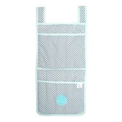 Câlin Câline 100.31 - Tasche portaoggetti con motivo a pois, colore: Bianco/Azzurro