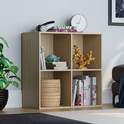 Vida Designs Durham Cube Boekenkast Opslag Organizer Woonkamer Boekenplank Home Office Meubels (4 Kubus, eiken)