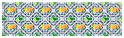 Doge Milano Chemin de cuisine, 100% Made in Italy, Tapis résistant aux taches avec impression numérique, Tapis antidérapant et lavable, Modèle Maiolica - Betta, 180x52 cm