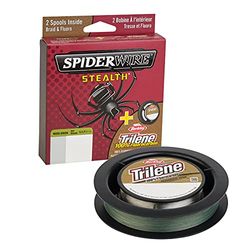 SPIDERWIRE STT1DS8-MGRN Ligne de pêche Unisexe, Vert Mousse/Transparent, 8lb-150yd | 137m