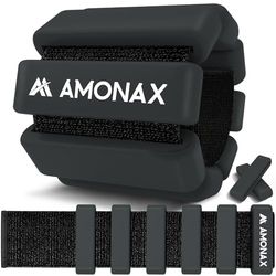Amonax Verstelbare Enkel- En Polsgewichten, Fitness-Beengewichten Voor Dames En Heren, 0,5 KG/1 KG Paar Voor Krachttraining, Pilatesgewichten, Hardlopen, Zwemgewichten Voor Yoga