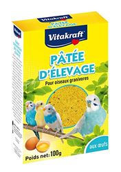 VITAKRAFT - Pâtée d’Élevage aux Œufs - Alimentation Complémentaire pour Oiseaux Domestiques - Adapté Aux Périodes de Reproduction - Pour Oisillons de l'Éclosion au Sevrage - Boîte de 100 g