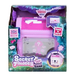 SECRET FINDEES - Roxee o Audree - Buzón Mágico Rosa - Mini Muñeca para Niños a Partir de 4 Años - 1 Mini Muñeca Articulada de 5cm + 6 Accesorios para Descubrir - Pilas Incluidas - Modelo Aleatorio