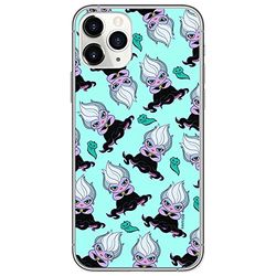 ERT GROUP mobiltelefonfodral för Iphone 11 PRO MAX originalt och officiellt licensierat Disney mönster Ursula 005 optimalt anpassad till formen på mobiltelefonen, fodral tillverkad av TPU-plast
