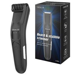 VIKICON Beard Trimmer for Men, Electric Hair & Stubble Clipper, 40 Length Settings, Rechargeable Facial Trimmers w/2 Combs, Professional Self Sharpening Blades, 150 min Cordless Usage, Gift for Men