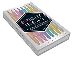 Bright Ideas Metallic Double-Ended Colored Brush Pens: 8 Colored Pens