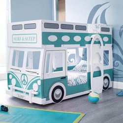 Julian Bowen Lit superposé pour Camping-Car, Blanc et Vert, Simple