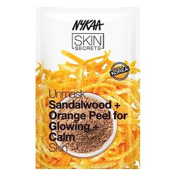Nykaa Naturals Skin Secrets Sheet Mask - Sandalwood and Orange Peel For Women 1 Pc Mask