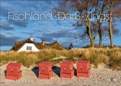 Fischland Darß Zingst Calendrier 2025 mural de voyage avec 12 superbes photos de la célèbre destination côte baltique, 31 x 22 cm, format paysage.