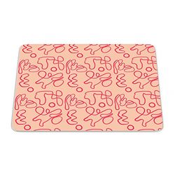 Bonamaison, Tapis de Souris Rectangle Imprimé Numériquement, Fond Antidérapant, pour Bureau et Maison, Taille: 22x18cm