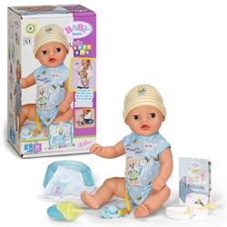 BABY born Little Magic Boy 835340-36cm pop met 7 levensechte functies en accessoires - Geen batterijen vereist - Geschikt voor kinderen vanaf 1 jaar oud