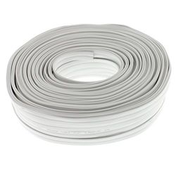 Câble Plat pour Enceinte 2 x 2,5 mm² – Blanc – 50 m – CCA – Câble Audio