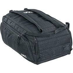 evoc GEAR BAG 55 gear bag (borsa per bici con funzione di zaino, materiale esterno particolarmente robusto, spallacci staccabili, resistente allo sporco e all'acqua), Nero