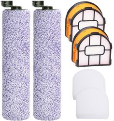 Rouleau brosse et filtre d'aspirateur de rechange pour aspirateur Shark WDB1F2 HydroVac XL 3 en 1, convient également pour aspirateur Shark AW201 WD201 WD100 WD200 WD101 HydroVac Aspirateur sans fil