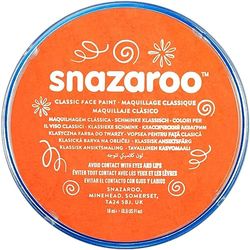 Snazaroo 1119553 Kinderschmink, huidvriendelijke hypoallergene gezichtsmake-up op waterbasis, vrij van parabenen - 18ml Blister, Orange