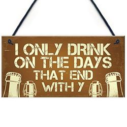 RED OCEAN Novelty Bar Sign For Home Bar Funny Alcohol Friendship Gift Bar Pub Accessories Wall Decor Hanging Sign