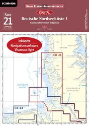 Sportbootkarten : Satz 21 : Hamburg bis Sylt mit Helgoland (Ausgabe 2012) [import allemand]