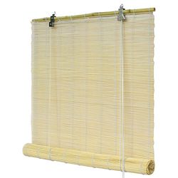 Flairdeco Bamboe rolgordijn vrijhangend, bamboe, natuur, 160 x 160 cm