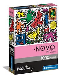 Clementoni - Puzzle Adulto 1000 Piezas Keith Haring - Blanco - Compact - Desde 14 años (39756)