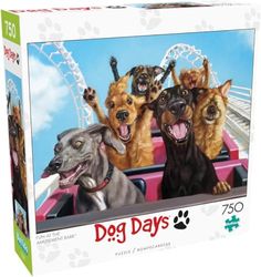 Buffalo Games - Lucia Heffernan - Plezier bij de Amusement Bark - 750 stukjes puzzel voor volwassenen -Uitdagende puzzel Perfect voor Game Nights - Afgewerkt formaat is 24.00 x 18.00