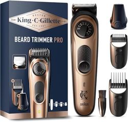 King C. Gillette Recortadora de barba Pro con rueda de precisión para 40 longitudes de barba para hombre