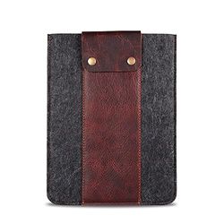 MegaGear Genuine Leather Tablet Sleeve Case for iPad Pro 11 inches, All Generations iPad Air & iPad (Brown, 12.9 Inch)