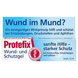 Protefix Gel de protection et de protection - Aide douce en cas de points de pression des prothèses ou des appareils dentaires - 10 ml