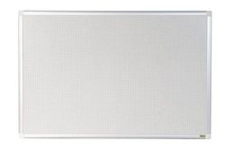 Bi-Office Pannello Combonet Maya, Bacheca Con Foglio Di Acciaio A Quadretti Per Usare Puntine e Calamite, 120 x 90 cm