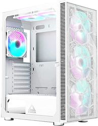 Montech X3 Mesh Midi-Tower, DRGB, Vidrio Templado -Blanco