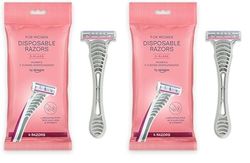by Amazon Rasoi usa e getta a 3 lame da donna, colore rosa, confezione da 8