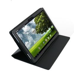 Navitech zwarte Executive Premium lederen flip-draagtas met verstelbare voet voor de ASUS tablet Eee Pad Transformer TF101 10.1 inch PC Tablet apparaat 32 GB Android 3.0 Honeycomb