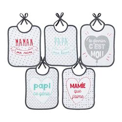 babyCalin set med 5 haklappar