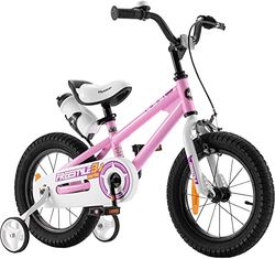 RoyalBaby Freestyle Vélo pour Enfant Unisex-Youth, Rose, 14 Zoll mit Stützrad