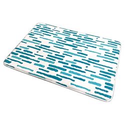 MSV Tapis de Bain Loft 50 x 70 cm en Mousse à mémoire de Forme Bleu