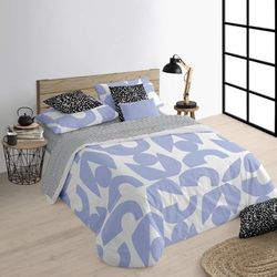 BELUM | Påslakan för säng 260 x 240 cm | Tyg: 100% ekologisk bomull. 175 trådar Oeko-Tex certifierad | Modell: Tansen Blue