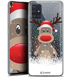 Caseink Fodral för Samsung Galaxy A51 (A515) (6.5) [gel HD-mönster tryckt i Frankrike 2017 julkollektion hjort med mössa - mjuk - ultratunn]