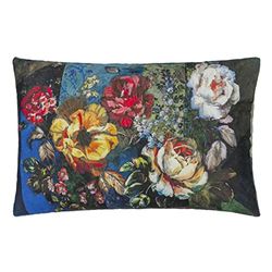 Tryckt kuddfodral i bomullssatin, Minakari kobolt, 50 x 75 cm, Designers Guild
