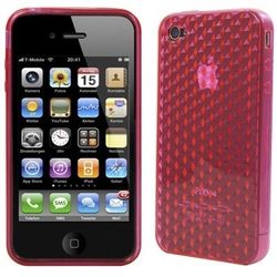 Logotrans Cubic Series siliconen hoesje voor Apple iPhone 4 roze