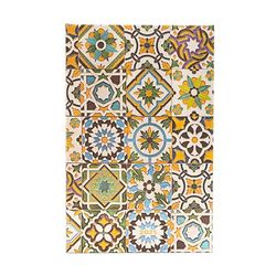 Porto (Portuguese Tiles) Maxi 12-month Horizontal Hardback Dayplanner 2025 (Elastic Band Closure): tydzień na dwóch stronach, zamykany na gumkę, papier 100 gsm