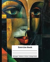 Artistic Elegant Beauty 1: Exercise Book with Classy Artistic Exotic Woman on cover - (19.05 x 23.5 cm, 160 pages, College Ruled)