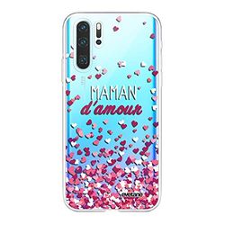 Evetane Custodia compatibile con Huawei P30 Pro 360 Full Cover Anteriore Retro Resistente Sottile Solido Custodia Protettiva Trasparente Mum Love Design 85137