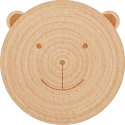 Viniliko, Tappeto in Vinile Orso Adrian [Diam] 100 cm