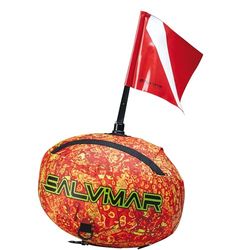 SALVIMAR Sphera Visibilità Boa, Adultos Unisex, ‎Naranja, Verde ácido Fluorescente de Alta Visibilidad, Estándar