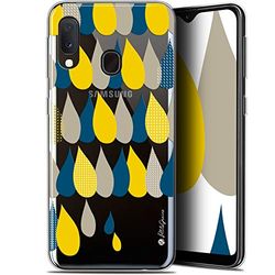 Caseink fodral för Samsung Galaxy A20E (5.8) [Gel HD Collection Petits Grains® Design 3 Regndroppar - mjuk - ultratunn - tryckt i Frankrike]