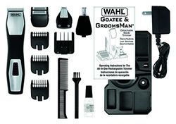 Tondeuse Wahl Groomsman Pro, tondeuse pour hommes, tondeuse à cheveux pour hommes, tondeuse pour oreilles et poils de nez, tondeuse pour barbe et barbe, kit de toilettage pour hommes