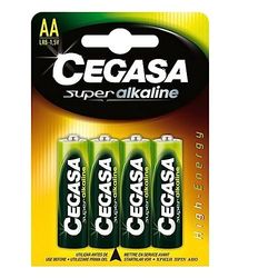 Pilhas CEGASA AA Pack de 4 unidades LR6