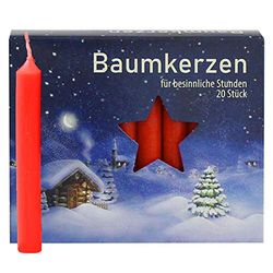 Jeka 57 002 - Bougies 13 mm pour pyramides rouge - 20 pièces