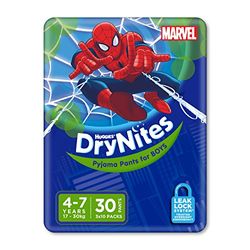 Huggies DryNites Boy Lot de 10 culottes de pyjama absorbantes pour garçon 4-7 ans