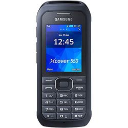 Samsung Xcover 550 2.4" 120.4g Negro, Plata - Teléfono móvil (6,1 cm (2.4"), 240 x 320 Pixeles, TFT, MicroSD (TransFlash), 128 MB, 16 GB) (importado)